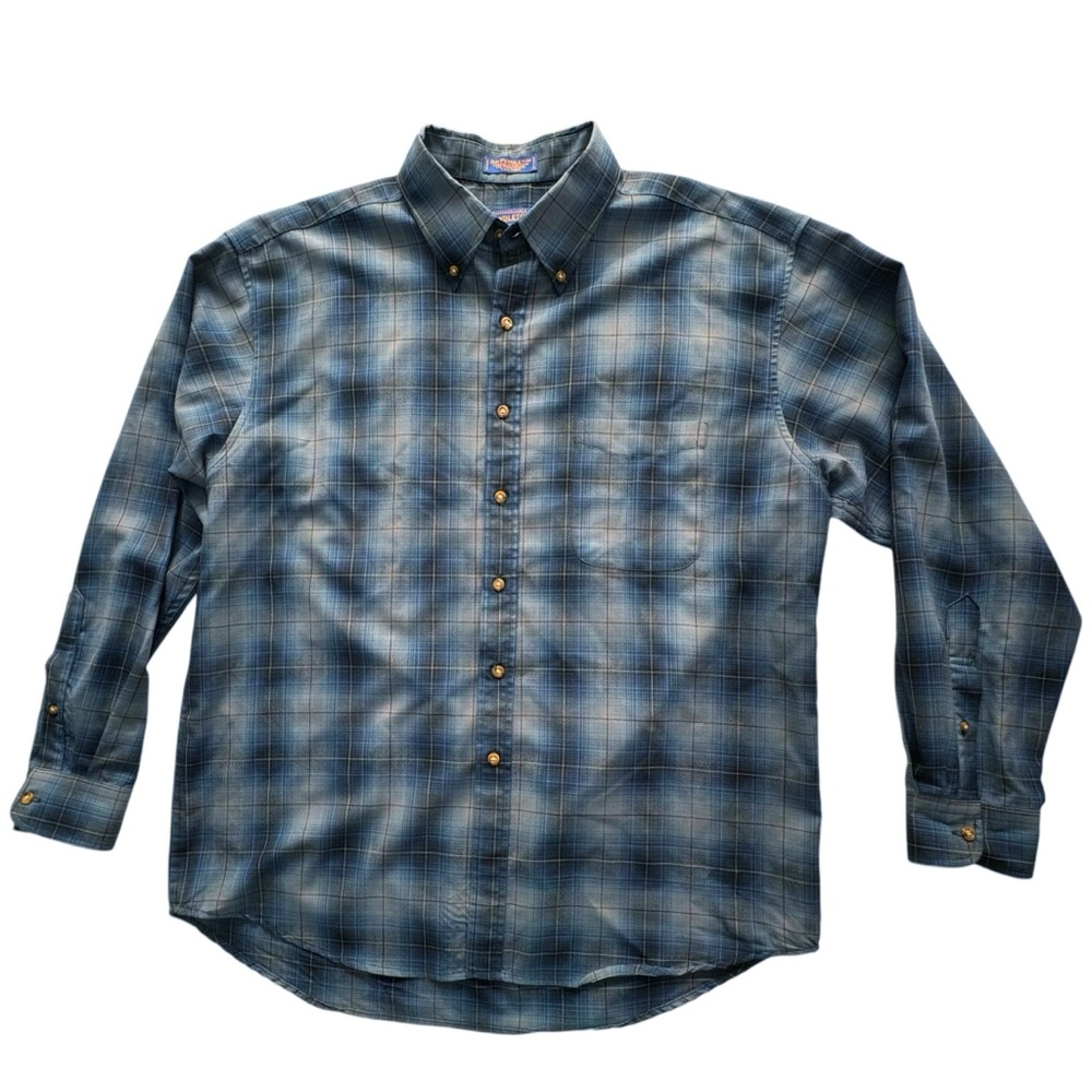 Pendleton Sir Pendleton Lightweight Wool Plaid Sh… - image 6